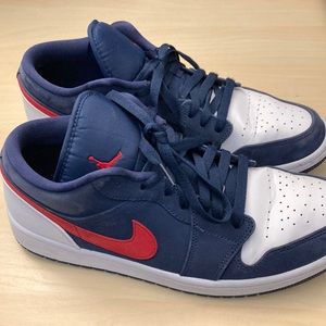 Jordan 1 Low Se “Midnight Navy/University Red” Size 11